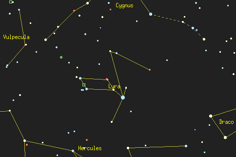 Lyra Star Chart